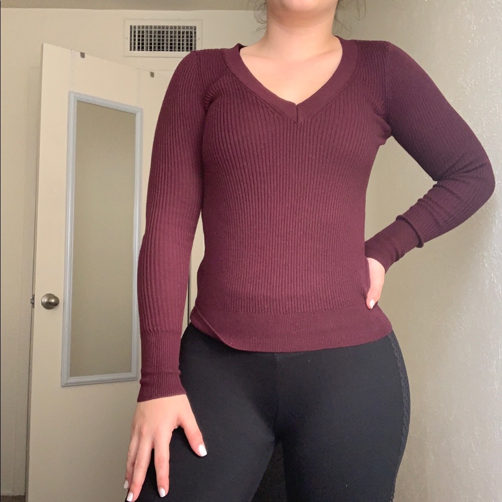 EXPRESS Burgundy Sweater XXS